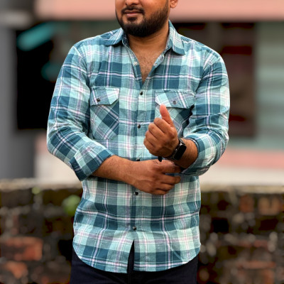 Man's Premium Flannel Double Pocket Shirt