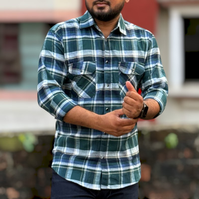Man's Premium Flannel Double Pocket Shirt
