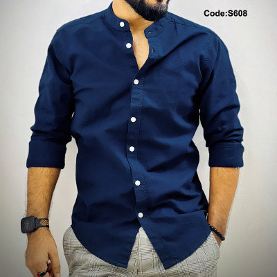 Premium 100% Oxford Cotton Ban Coller Shirt