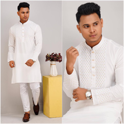 Premium China Micro Spendix Cotton Panjabi