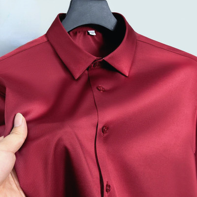 Men's Premium China Stretch Anti-Wrinkle Farmal Shirts