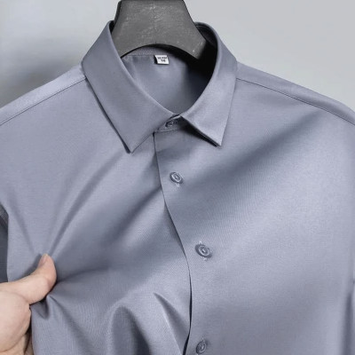 Men's Premium China Stretch Anti-Wrinkle Farmal Shirts