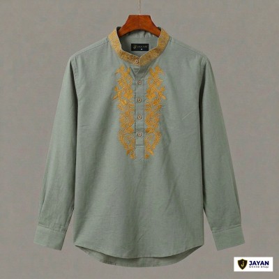 Luxury Full Sleeve 100% Cotton Embroidery Katua