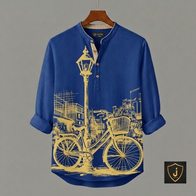 Luxury Full Sleeve 100% Oxford Cotton Print Katua
