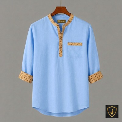 Luxury 3 quater Sleeve 100% Cotton Print Katua