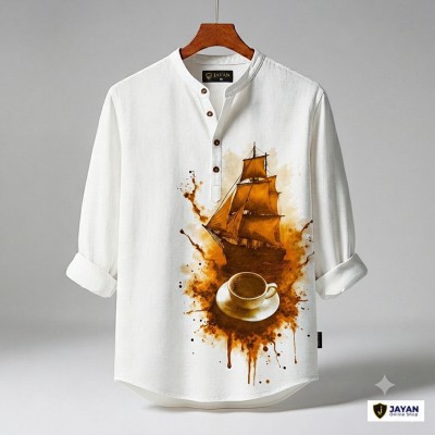 Luxury Full Sleeve 100% Oxford Cotton Print Katua