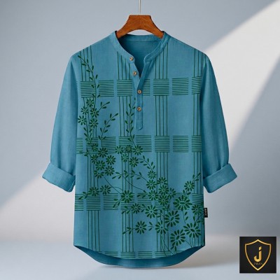 Luxury Full Sleeve 100% Oxford Cotton Print Katua