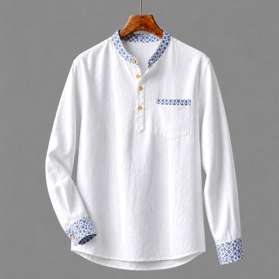 Luxury Full Sleeve 100% Oxford Cotton Print Katua