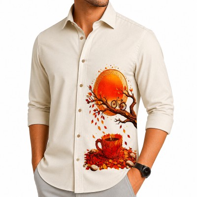 Premium 100% Cotton Full Sleeve Print Shirt