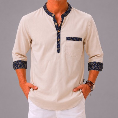 Luxury 3 quater Sleeve 100% Cotton Print Katua